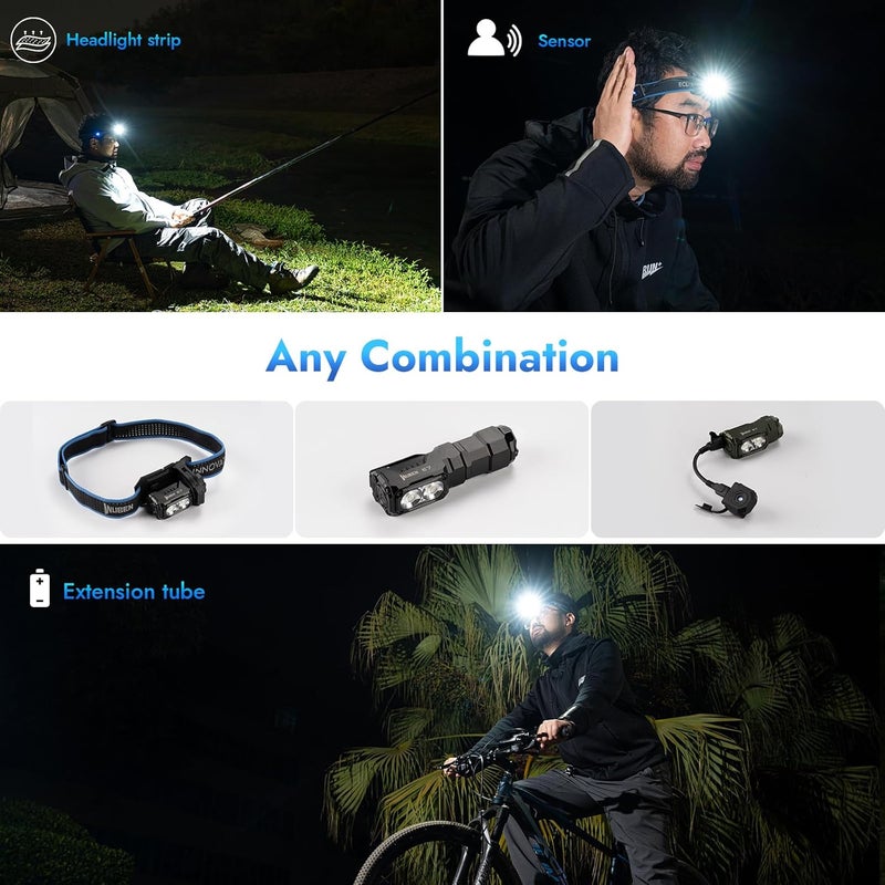 WUBEN E7 1800 Lumen Rechargeable Mini Flashlights with Magnet - Super Bright 6 Modes EDC Flashlight, Typ-C Rechargeable LED; IP68 Pocket Flashlight for Headlamp Use, Rescue, Camping - Image 5